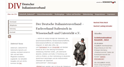 Desktop Screenshot of italianistenverband.de